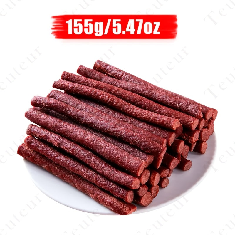 Bâtonnets de bœuf naturels de qualité supérieure pour chiens – Friandises protéinées sans céréales, type viande séchée et à mâcher pour chiots, chiens adultes de petite, moyenne et grande taille, récompenses d'éducation durables pour toutes les races