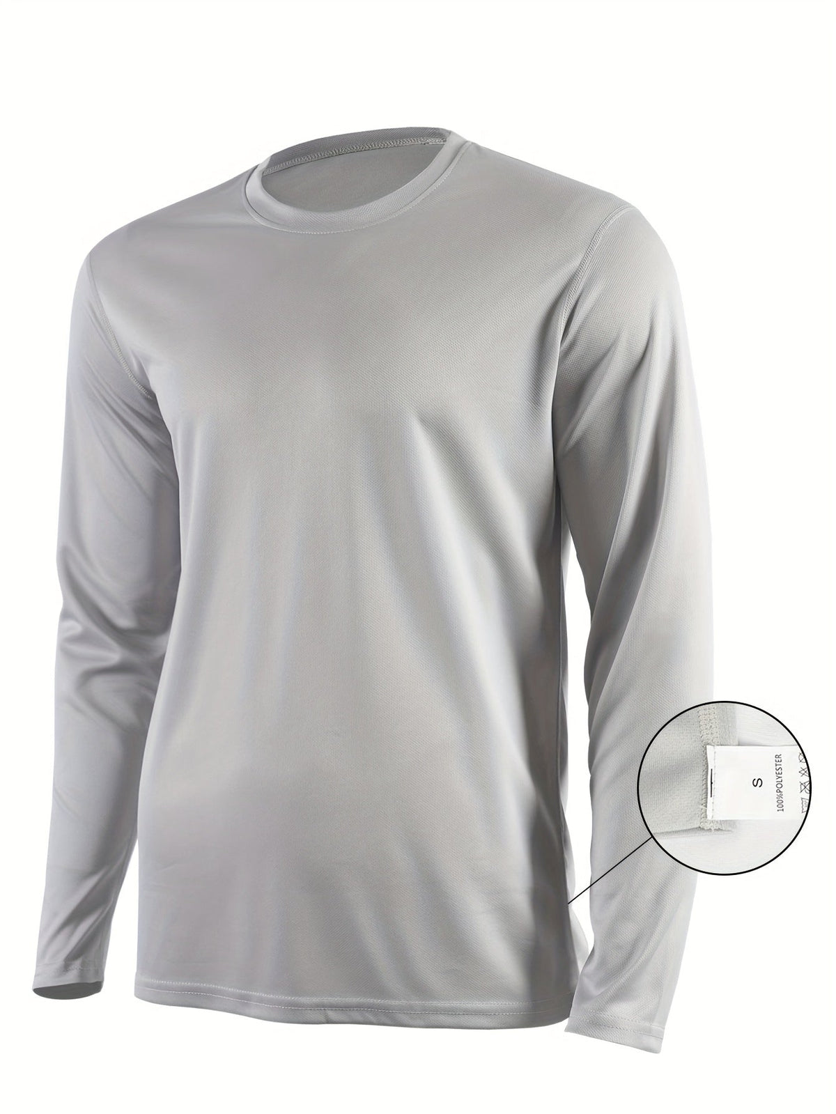 Lot de 5 t-shirts de sport à manches longues pour homme, séchage rapide, évacuation de l'humidité, respirants, anti-odeurs, extensibles, pour running et entraînement, S-XXL