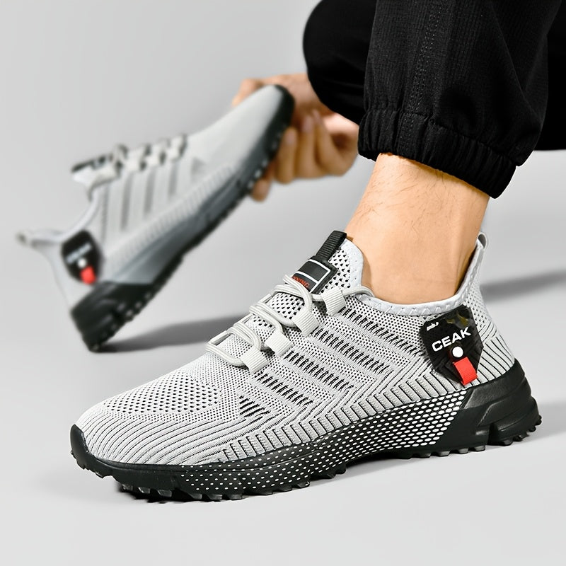 Baskets respirantes en maille pour hommes – Chaussures de sport légères et antidérapantes, coupe basse, pour la course, le jogging, la salle de sport, les activités en extérieur et le quotidien, tailles US 6.5–13.5