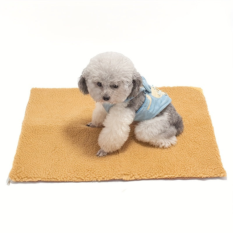 Tapis auto-chauffant pour chiens et chats – Couchage thermique ultra-doux, sans électricité, pour une chaleur instantanée sur les sols froids