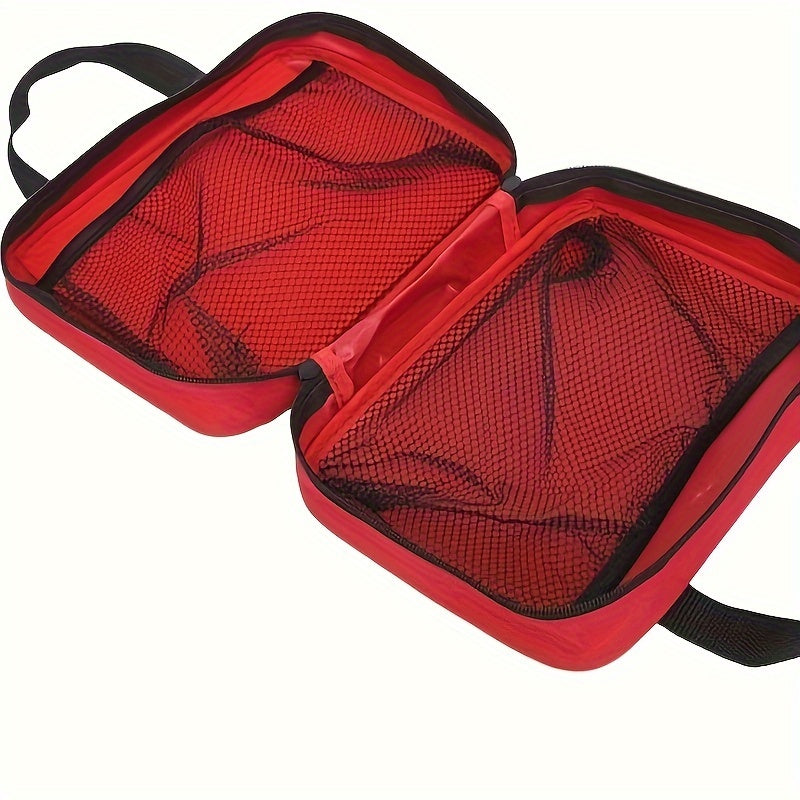 Trousse de premiers secours portable de 22 pièces pour voiture, voyage, camping et randonnée, kit médical d'urgence compact pour la maison, le bureau et les aventures en plein air, sac zippé léger