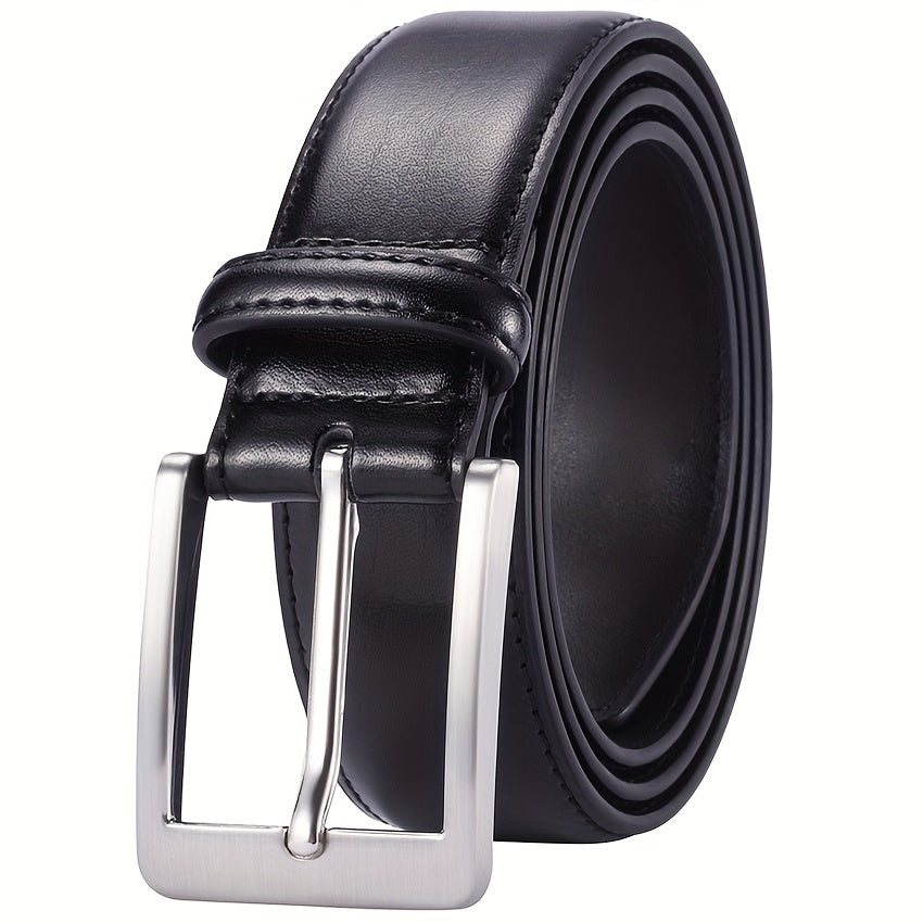 Ceinture homme en cuir véritable à boucle ardillon pour jeans et travail – Ceinture de ville classique en noir, marron et plus, tailles 28"-54" incluant grandes tailles