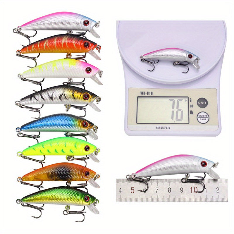 Ensemble de leurres de pêche premium, swimbaits, spinnerbaits et leurres durs pour eau douce et eau salée - Minnows réalistes, boîte à pêche, cadeau pour pêcheur
