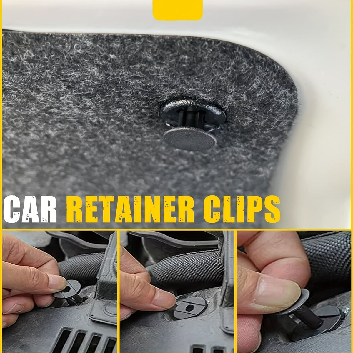 Kit d'assortiment de clips de fixation pour voiture 115/635/640/1290 pièces - 16 tailles de rivets en nylon pour pare-chocs et garde-boue, fixations automobiles avec serre-câbles et outil de démontage
