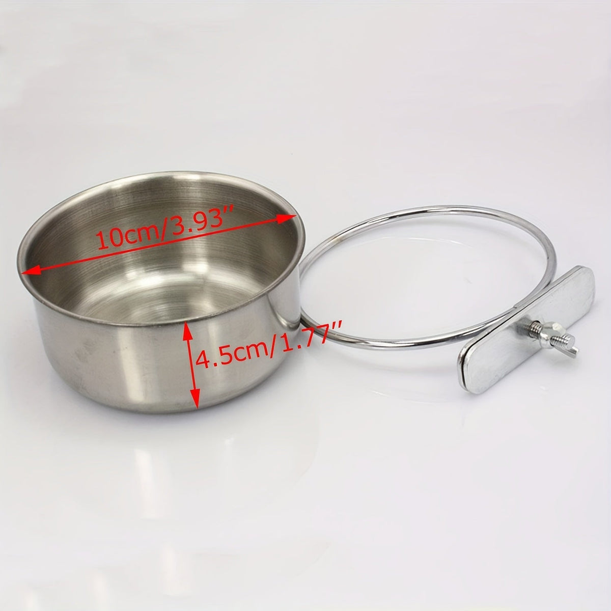 Ensemble mangeoire et abreuvoir pour cage à oiseaux – Lot de 2 bols de nourriture et d'eau pour perroquets avec support à clip, coupelles robustes en plastique pour perruches, calopsittes, canaris et petits oiseaux de compagnie