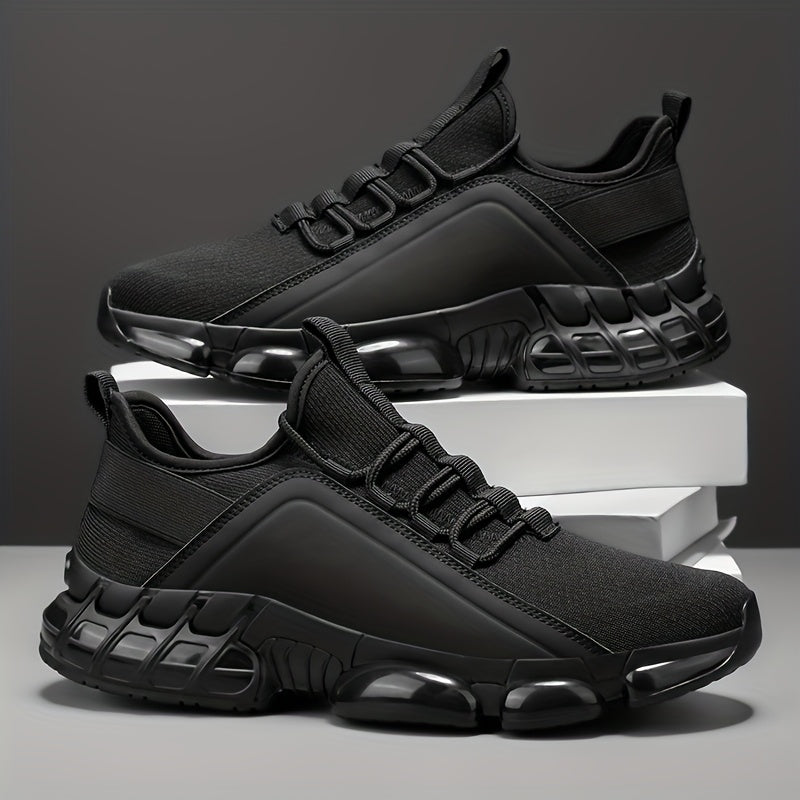 Baskets légères et respirantes pour hommes, semelle en PVC, chaussures de sport décontractées basses à lacets, bleu et noir, tailles US 6,5-12,5, usage quotidien, course à pied, entraînement, chaussures de sport