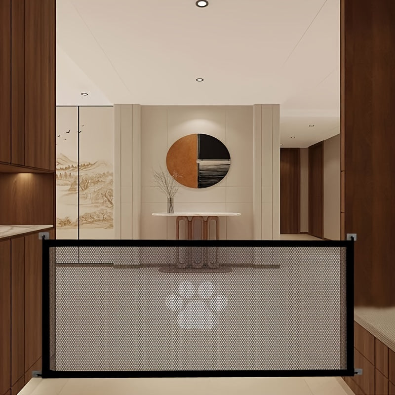 Barrière de sécurité pliable et portable pour animaux – Filet d'isolation en maille pliable pour portes intérieures, escaliers et pièces, disponible en petites et grandes tailles