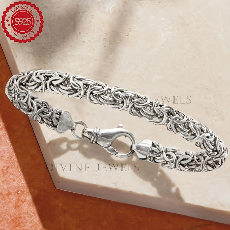Bracelet tennis pour femme en argent sterling 925 – Design élégant à maillons continus en or et argent, coffret cadeau inclus, parfait pour la fête des Mères, la Saint-Valentin et les cadeaux d'anniversaire