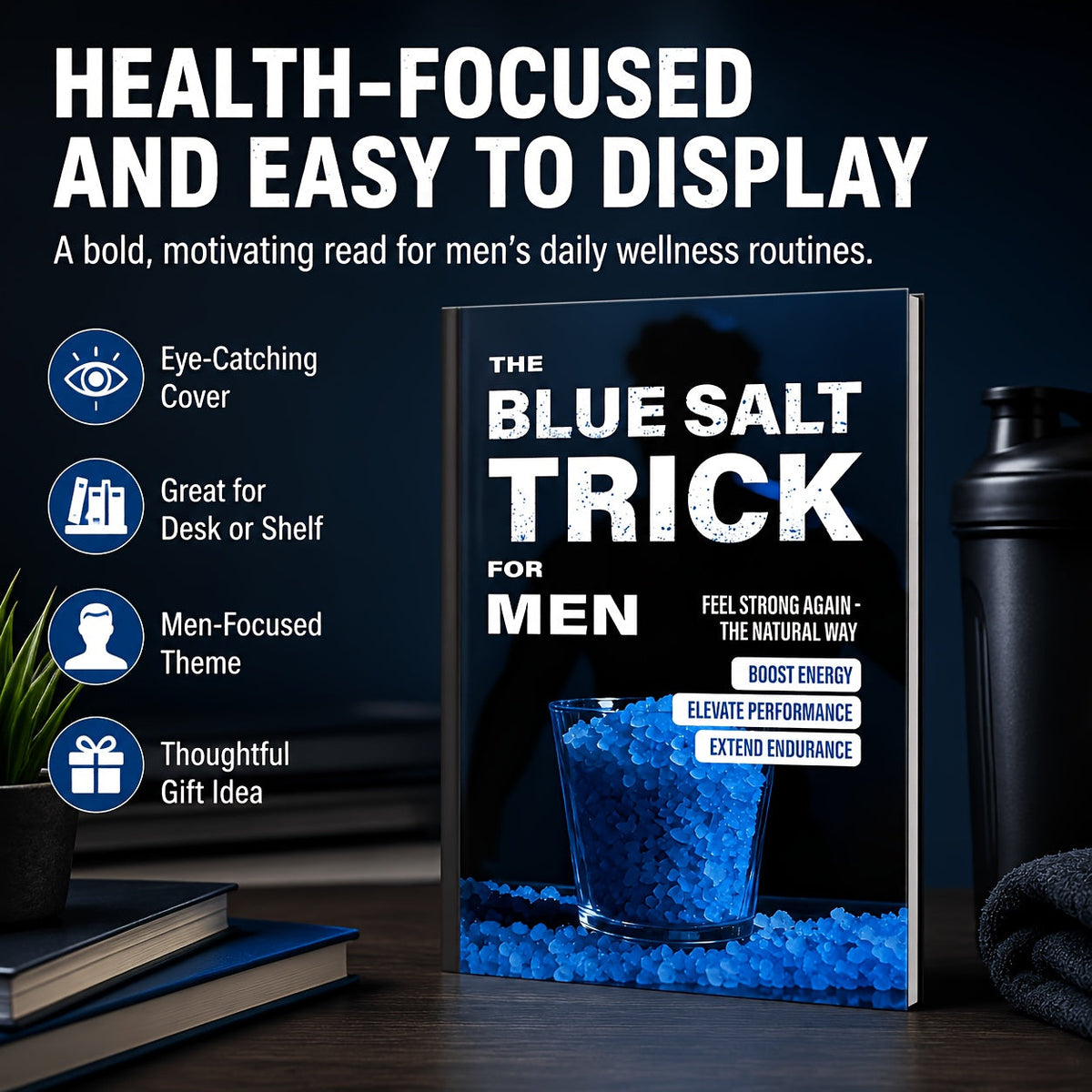 Le guide des habitudes quotidiennes du « Blue Salt Trick » pour hommes : manuel de bien-être, guide de mode de vie, développement personnel et lecture d'entraide pour hommes adultes - Idée cadeau pratique