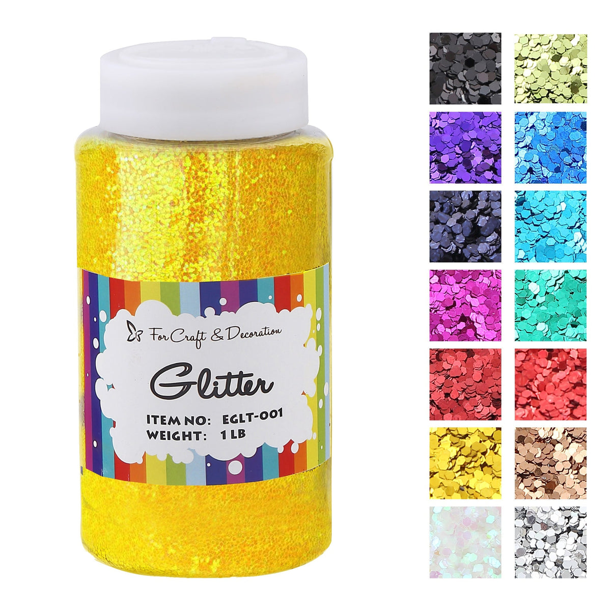 450 g de paillettes artisanales en 19 couleurs – Paillettes fines, extra fines et épaisses avec couvercle saupoudreur pour gobelets, résine, scrapbooking et loisirs créatifs, paillettes en vrac pour enfants et adultes