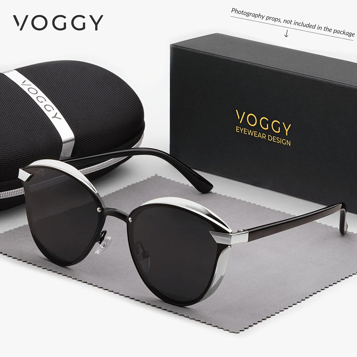 Lunettes de soleil rétro polar isées VOGGY avec protection UV400 pour hommes et femmes – Monture en métal légère, verres miroités, 8 couleurs, idéales pour la conduite, la randonnée, le cyclisme, la pêche et les voyages, coffret cadeau inclus