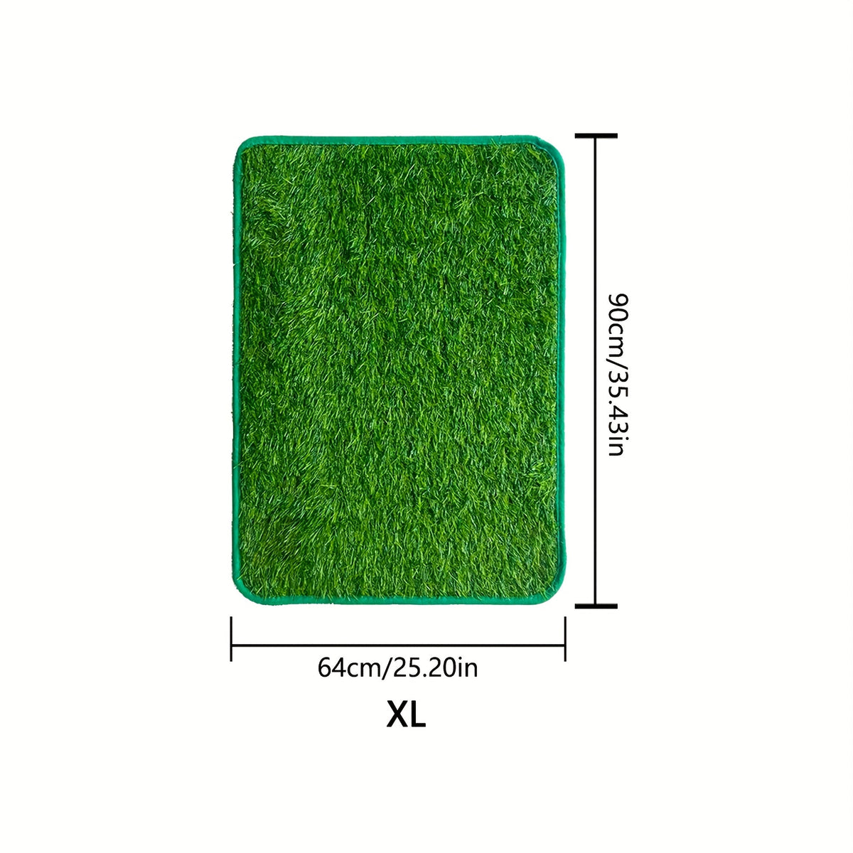 Tapis de propreté en gazon pour chien – Gazon artificiel pour toilettes d'intérieur et d'extérieur, bac à déjections antidérapant et facile à nettoyer pour chiens de petite, moyenne et grande taille, idéal pour balcon d'appartement ou jardin