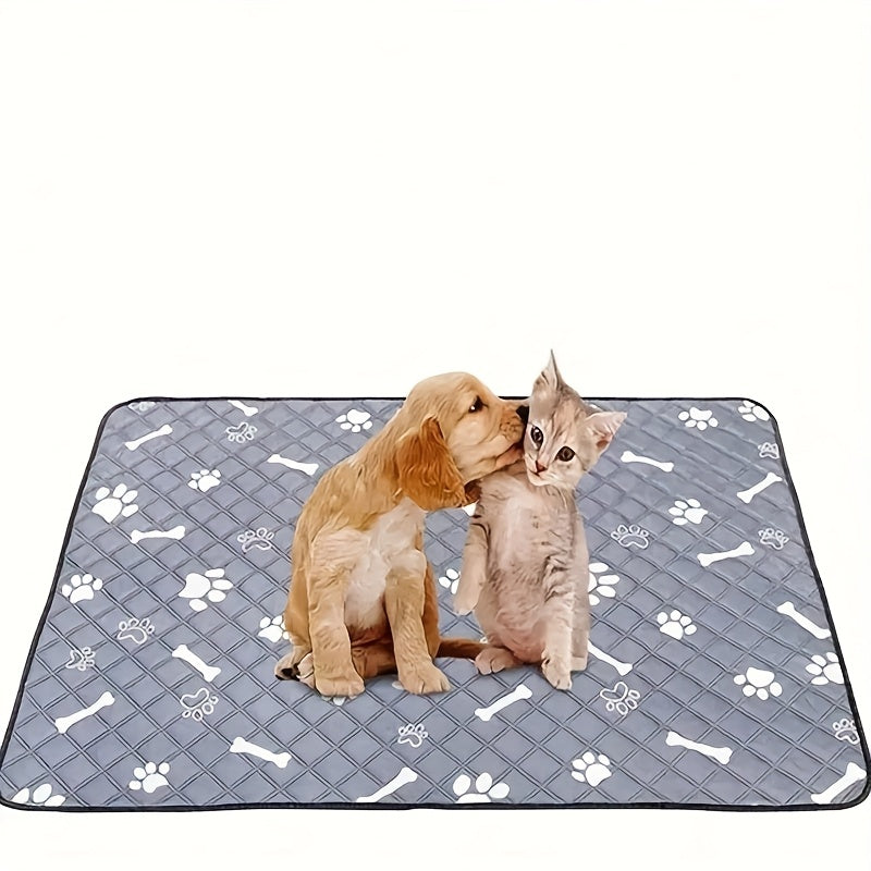 Alèses pour chiens réutilisables et lavables – Tapis d'apprentissage de la propreté pour chiots, anti-fuites et super absorbants, lavables en machine, 2 tailles et 2 couleurs, alèses de dressage pour chiens écologiques et réutilisables