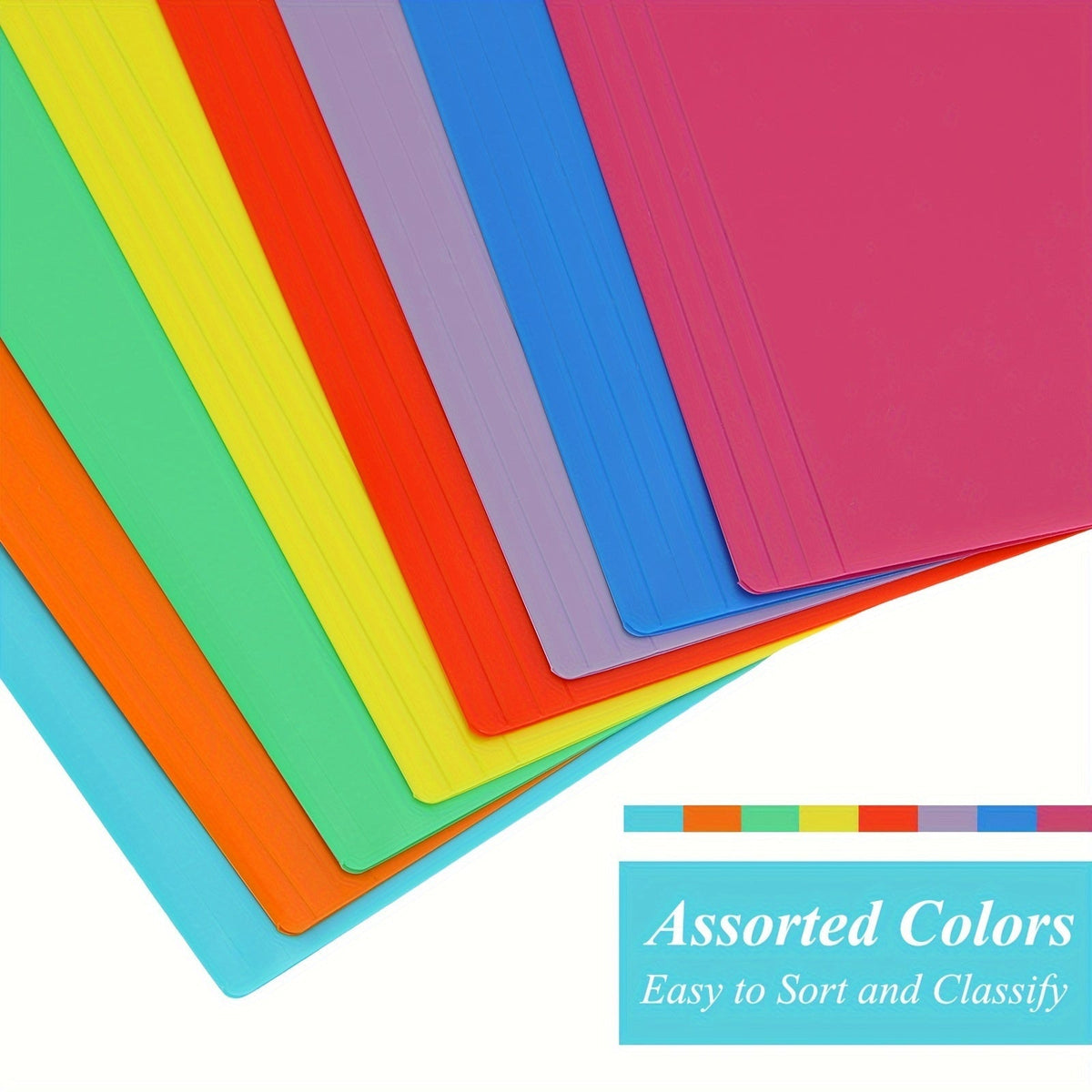 Dossiers suspendus en plastique Manila, lot de 27/54 – 9 couleurs, dossiers de classement robustes en polypropylène, format lettre avec onglet de coupe 1/3, organisation de classe pour la rentrée scolaire, bureau, enseignants et élèves