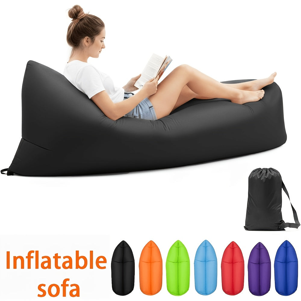 Fauteuil gonflable pliable, canapé pneumatique portable pour camping, plage, festivals, réunions en plein air, gonflage rapide, adultes, violet, bleu, vert, noir, rouge, jaune, orange