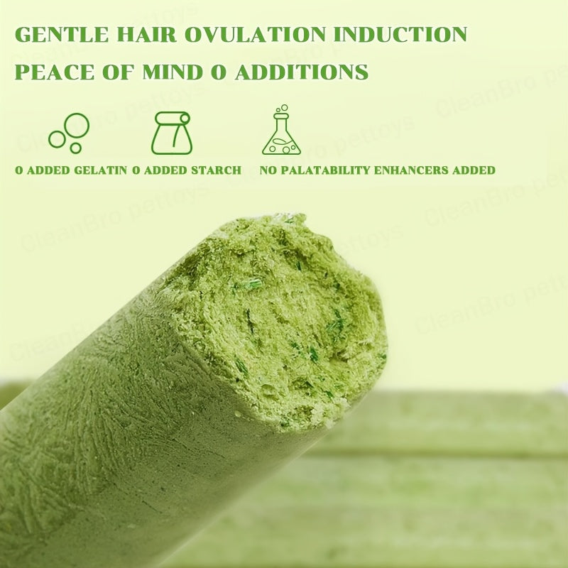 Bâtonnets à mâcher d'herbe à chat lyophilisée – Jouet à mâcher comestible pour le nettoyage des dents et l'élimination des boules de poils, friandises naturelles à l'herbe à chat, 15 ou 30 pièces