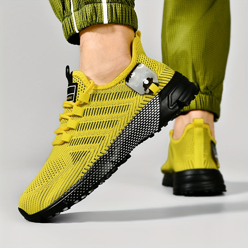 Baskets respirantes en maille pour hommes – Chaussures de sport légères et antidérapantes, coupe basse, pour la course, le jogging, la salle de sport, les activités en extérieur et le quotidien, tailles US 6.5–13.5