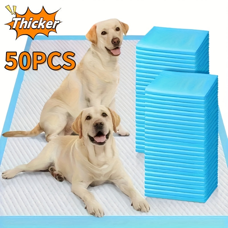 Alèses de dressage pour chiots extra larges – Alèses pour animaux super absorbantes, anti-fuites et anti-odeurs pour l'apprentissage de la propreté et la gestion des accidents, XXL 86x71 cm & XL 61x61 cm, lot de 50 à 200 unités