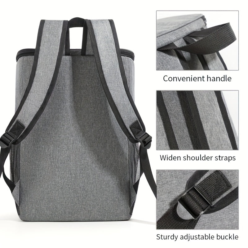 Sac à dos isotherme extra large, peut contenir plus de 30 canettes, sac à bandoulière étanche pour hommes et femmes, parfait pour le camping, le barbecue, la plage, le pique-nique et la randonnée – Compatible avec les pains de glace