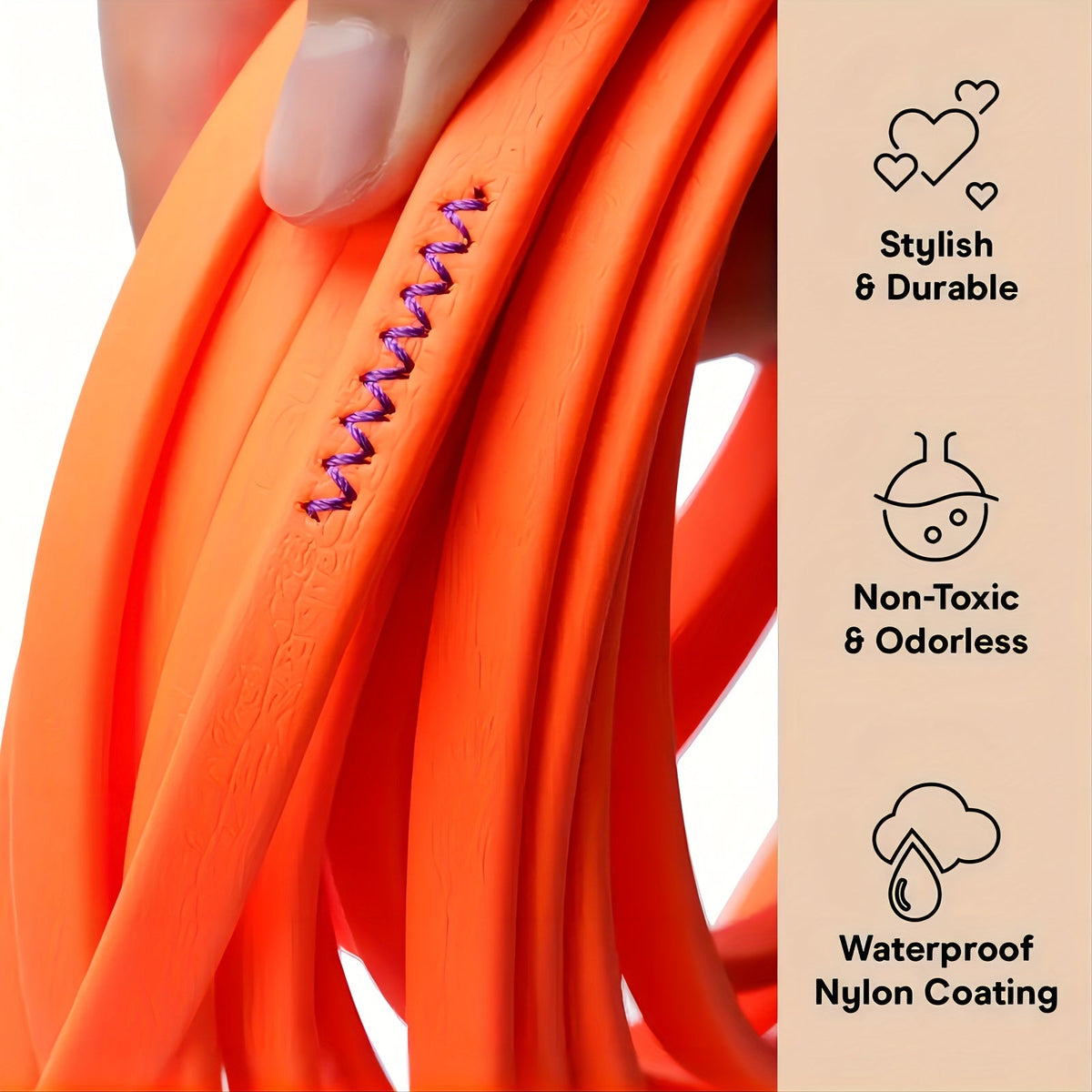 Laisse de dressage longue pour chien - Nylon enduit de PVC imperméable, résistance à la traction de 272 kg (600 lb), longe pour le rappel en extérieur, disponible en 1,5 m, 3 m, 6 m et 9 m (5, 10, 20 et 30 pieds), facile à nettoyer