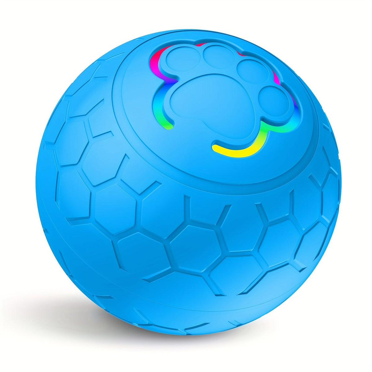 Balle intelligente rechargeable à rebond pour chien – Jouet interactif automatique à déplacement autonome avec mode intelligent pour chiens, jouet électrique rechargeable par USB pour jeux en intérieur et en extérieur