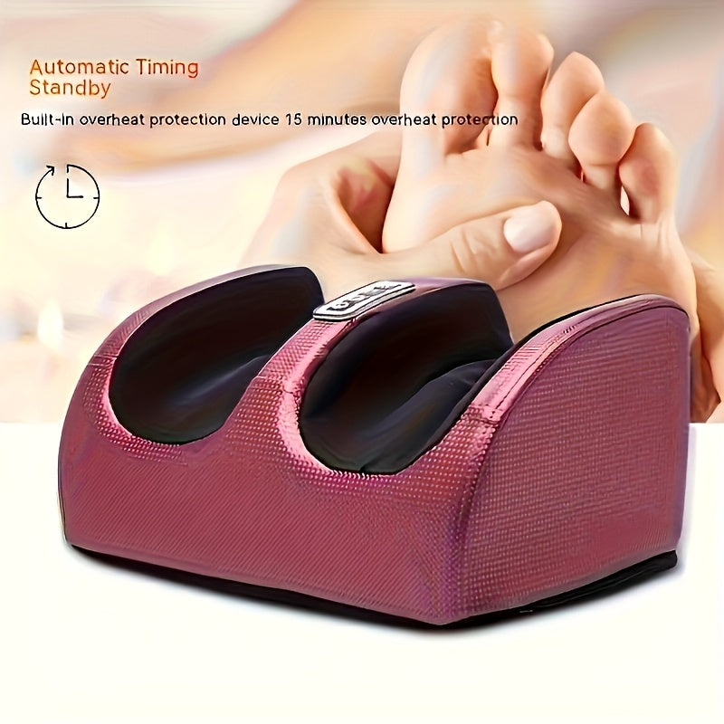 Masseur de pieds électrique avec chaleur – Pétrissage profond et compression pour jambes, pieds et bras, usage à domicile et au bureau, modèles multiples avec housses de pieds