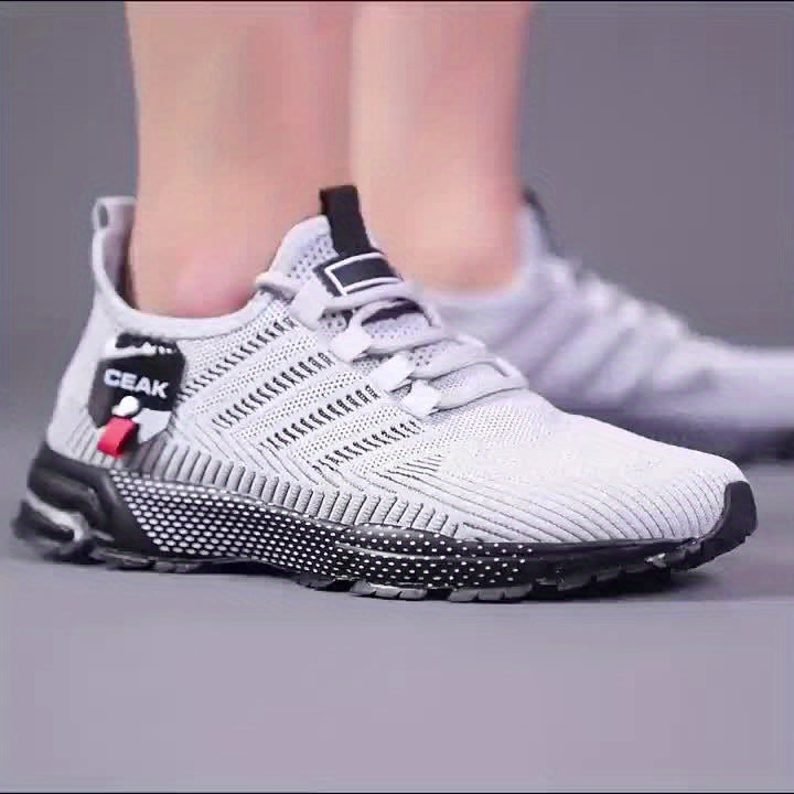 Baskets respirantes en maille pour hommes – Chaussures de sport légères et antidérapantes, coupe basse, pour la course, le jogging, la salle de sport, les activités en extérieur et le quotidien, tailles US 6.5–13.5