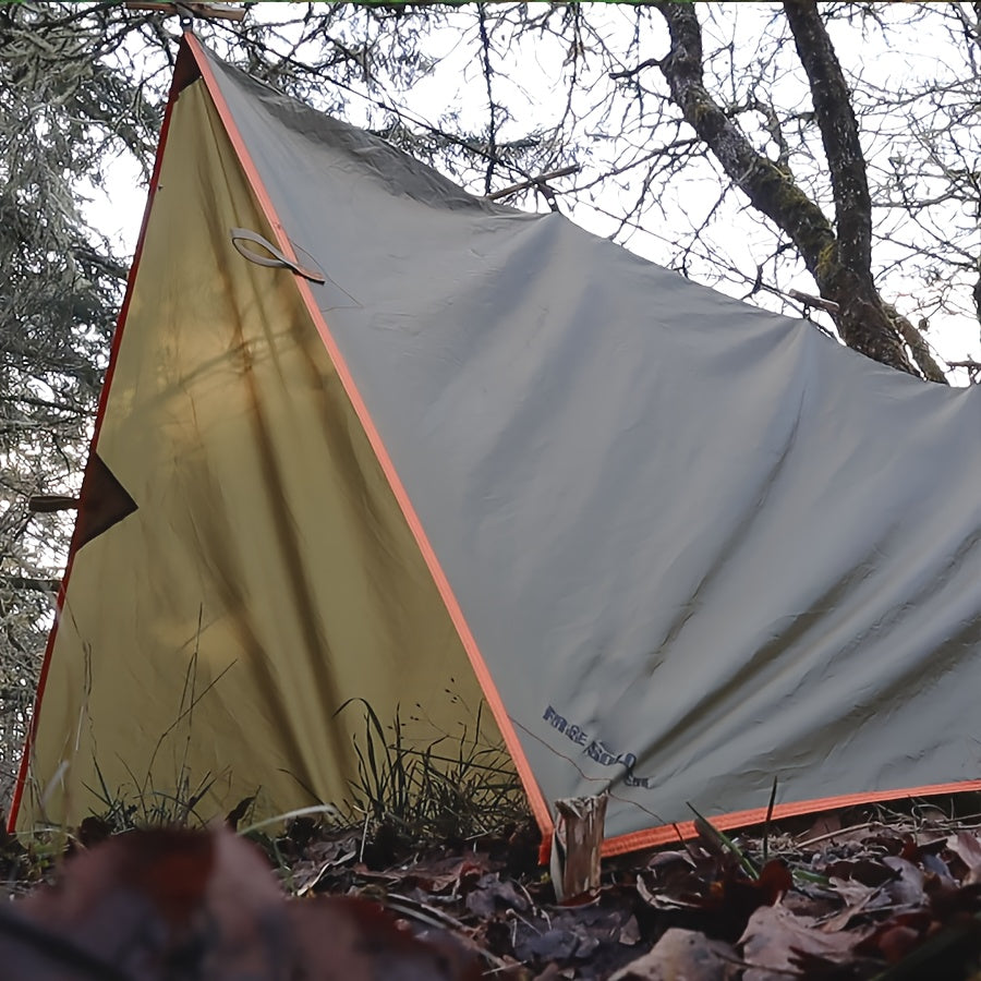 Toile de tente de camping avec protection UV et support en alliage – Abri pliable et portable pour 4 personnes pour randonnée, camping, jardin et survie en plein air | Auvent de camping toutes saisons