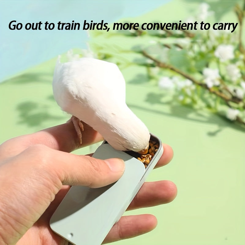 Kit de démarrage pour le dressage des perroquets - Ensemble bol d'alimentation, nourrisseur à la main et sifflet pour perroquets, perruches, calopsittes et conures - Accessoires pour apprivoiser et créer un lien avec les oiseaux, couleur aléatoire