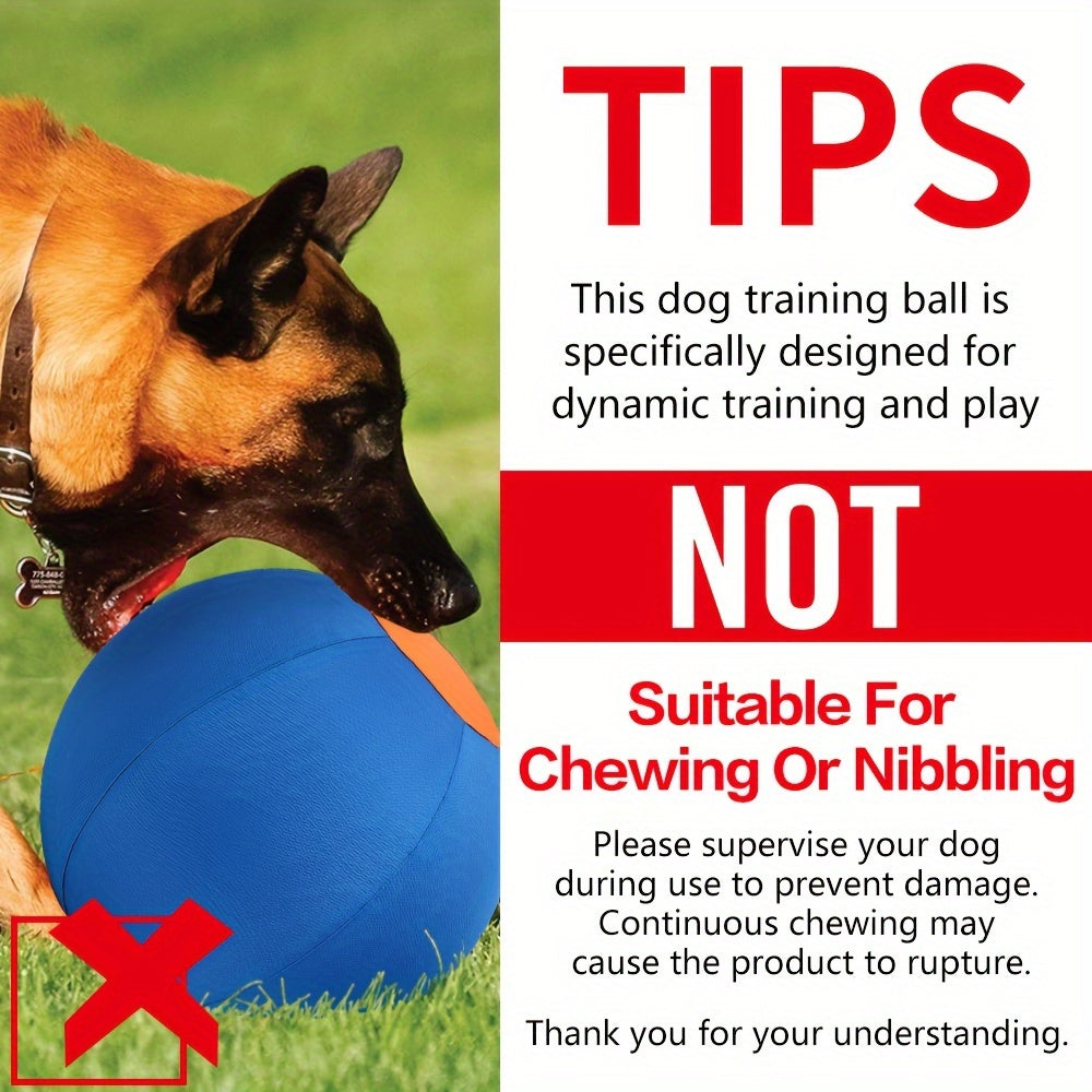 Grosse balle gonflable pour chien – Jouet interactif pour l'entraînement et le rassemblement, jouet d'exercice anti-ennui pour bouledogues, golden retrievers et bergers australiens, sans pile nécessaire