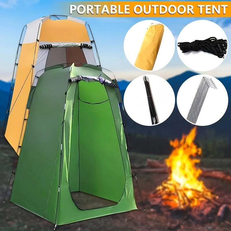 Tente de douche de camping escamotable portable – Cabine d'intimité, vestiaire léger et imperméable, tente de toilette extérieure pour le camping, la randonnée, la plage et le sac à dos, abri d'intimité à installation rapide