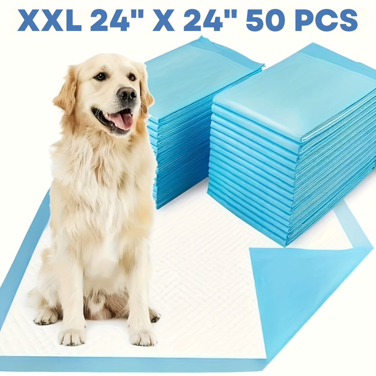 Alèses ultra-absorbantes pour chiens – Dos anti-fuites 300 % plus épais, formats 71 x 86 cm et 61 x 61 cm, paquet en gros de 50 à 200 unités, pour la maison, les voyages et le camping, idéal pour les chiens actifs et les chiots