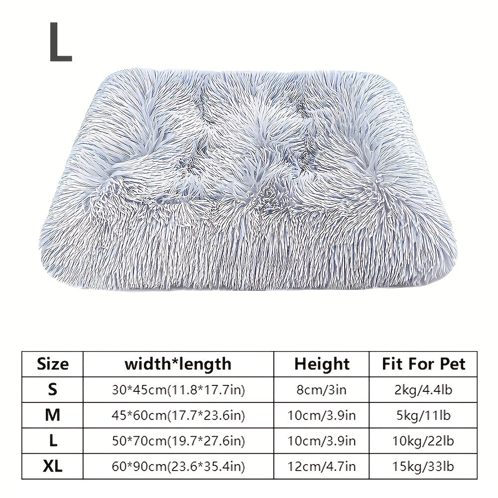 Très grand lit pour chien et tapis pour chat – Coussin pour animal de compagnie en fibre de polyester épais et chaud avec housse amovible et lavable, mobilier confortable et apaisant pour toutes les races de chiens et chats, couchage durable