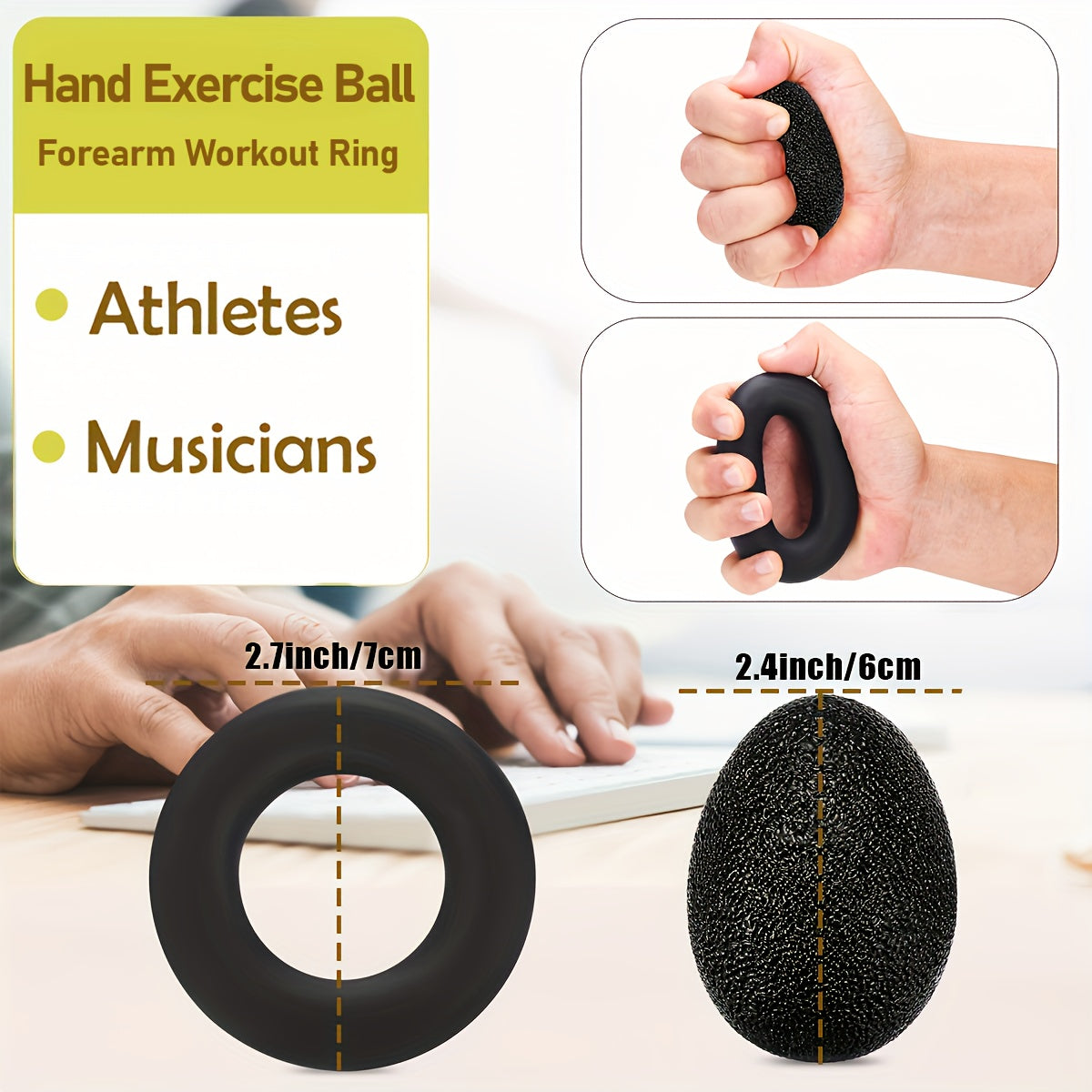 Grip Strength Trainer 5-Piece Set β Adjustable Hand Gripper 10-130 lbs with Smart Counter, Finger Exerciser, Finger Stretcher, Forearm Workout Ring & Hand Exercise Ball for Men Women Athletes