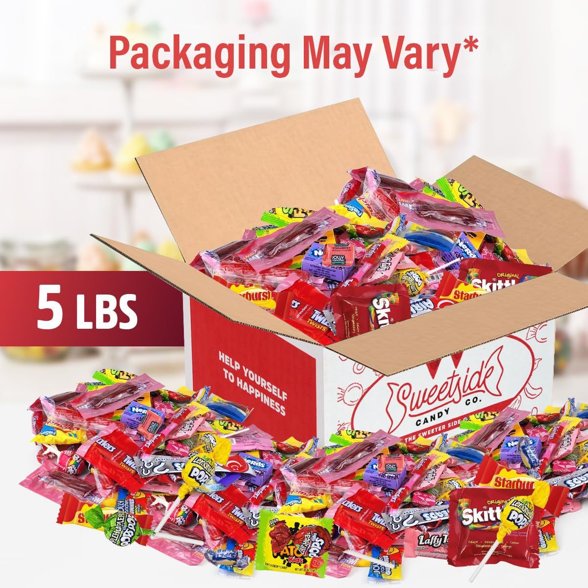 Assortiment de bonbons en vrac emballés individuellement – Mélange de bonbons pour fêtes, piñatas, sacs-surprises, Halloween, anniversaires et bols à friandises de bureau