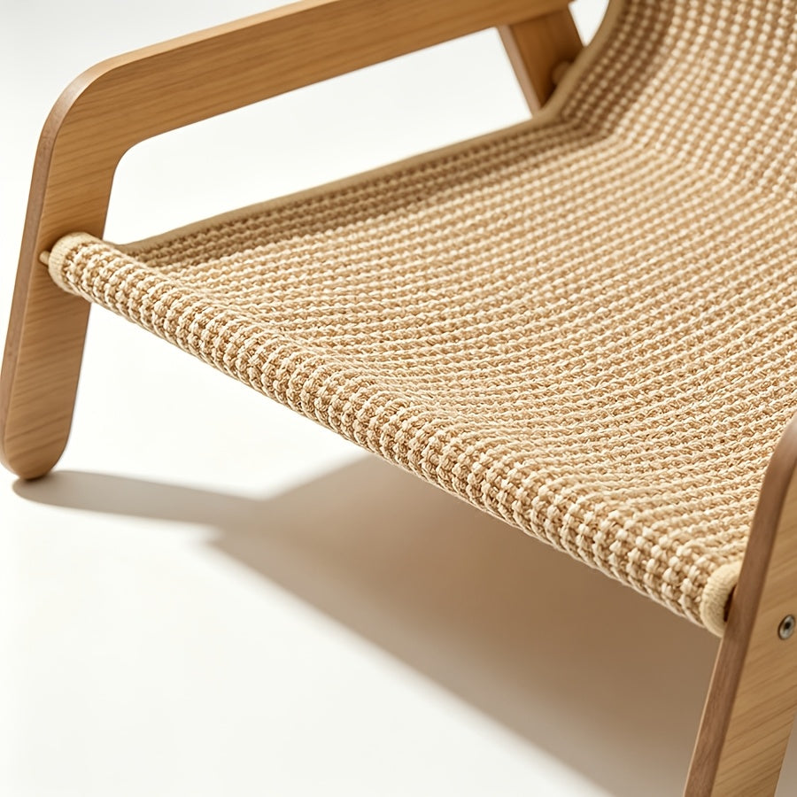 Grand hamac-lounge griffoir en sisal pour chats d'intérieur – Chaise griffoir pour chat, tapis à griffer et poteau en sisal, mobilier pour chat, lounge griffoir multifonction pour grands chats