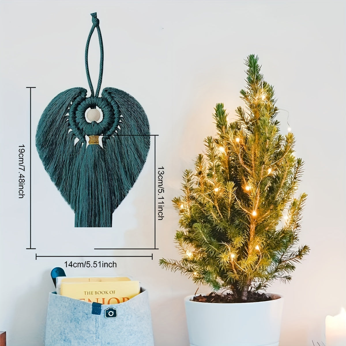 Kit d'anges en macramé 3 pièces, décoration de Noël DIY à suspendre, ensemble de loisirs créatifs bohèmes, cadeau pour maman et filles, décoration de maison pour les fêtes