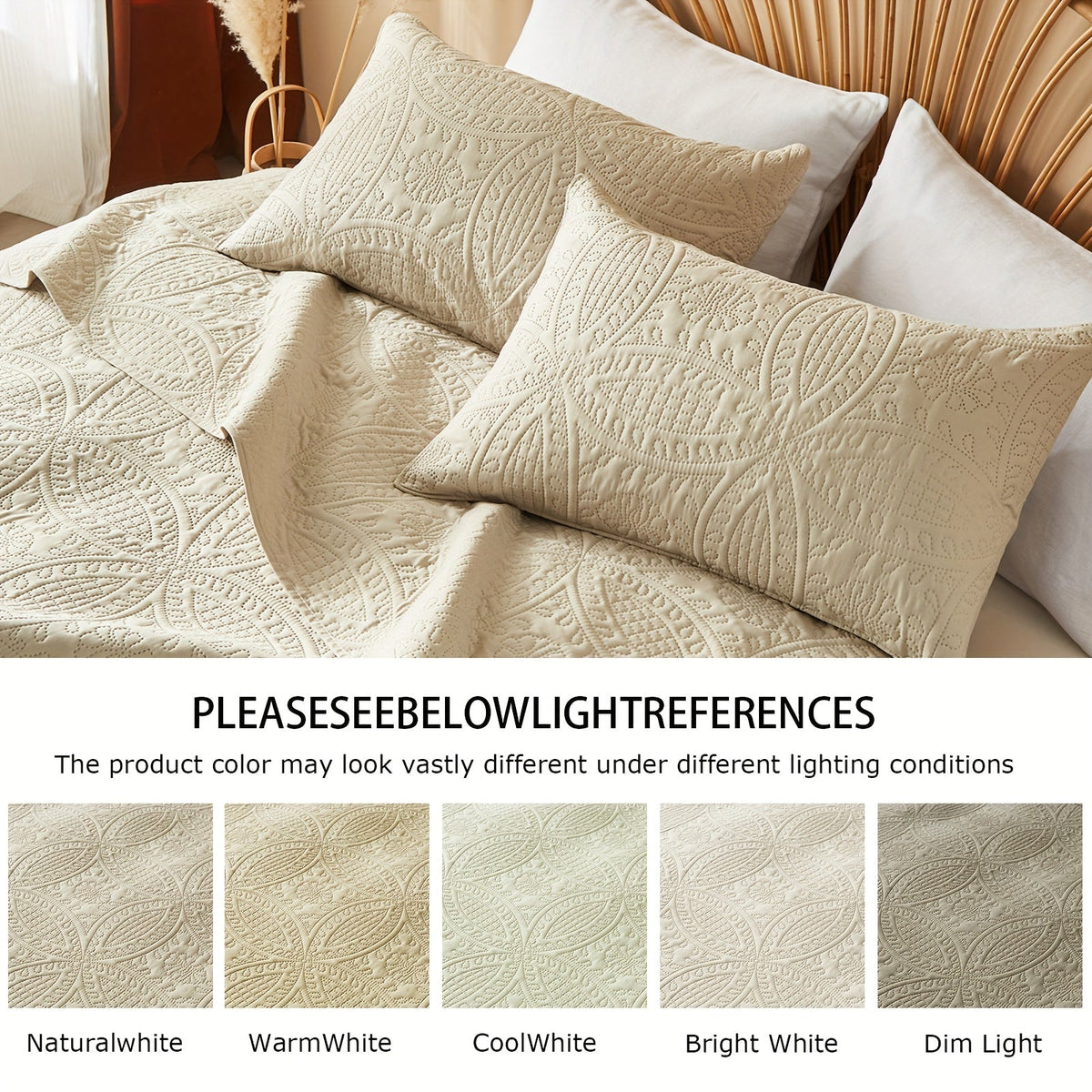 Ensemble de courtepointe d'été rafraîchissante 2-3 pièces, couvre-lit en microfibre légère et respirante – Couvre-lit au motif de pièces moderne, format simple, grand ou très grand, toutes saisons, choix de couleurs, cadeau de vacances pour la famille