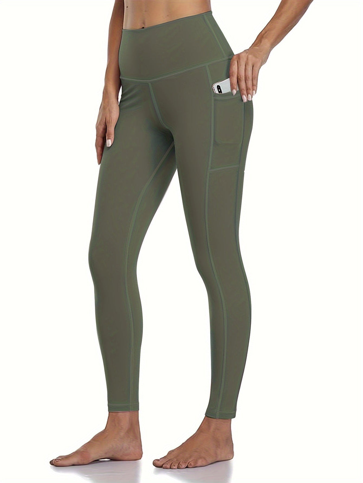 Lot de 5 pantalons de yoga de compression à motifs pour femmes – Leggings de fitness 7/8, coupe cheville, à motifs léopard, camouflage et unis, bas de survêtement de sport taille haute pour la gym, S-XXL