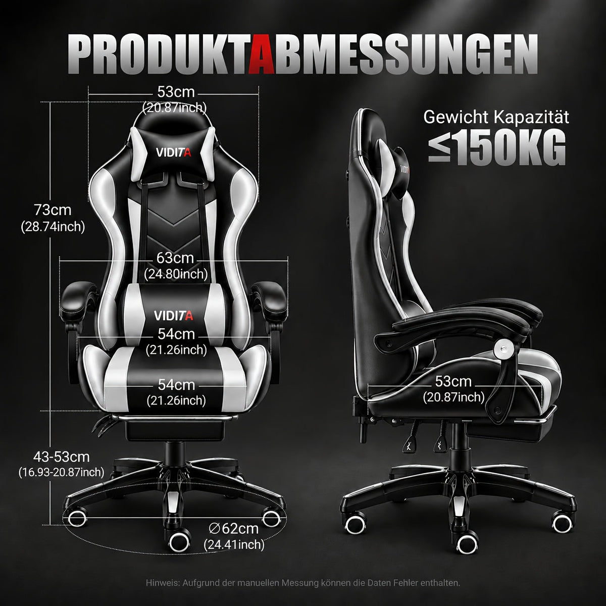 Chaise de bureau gaming ergonomique style course avec soutien lombaire, dossier haut réglable pour adultes et adolescents, fauteuil inclinable pour ordinateur PC