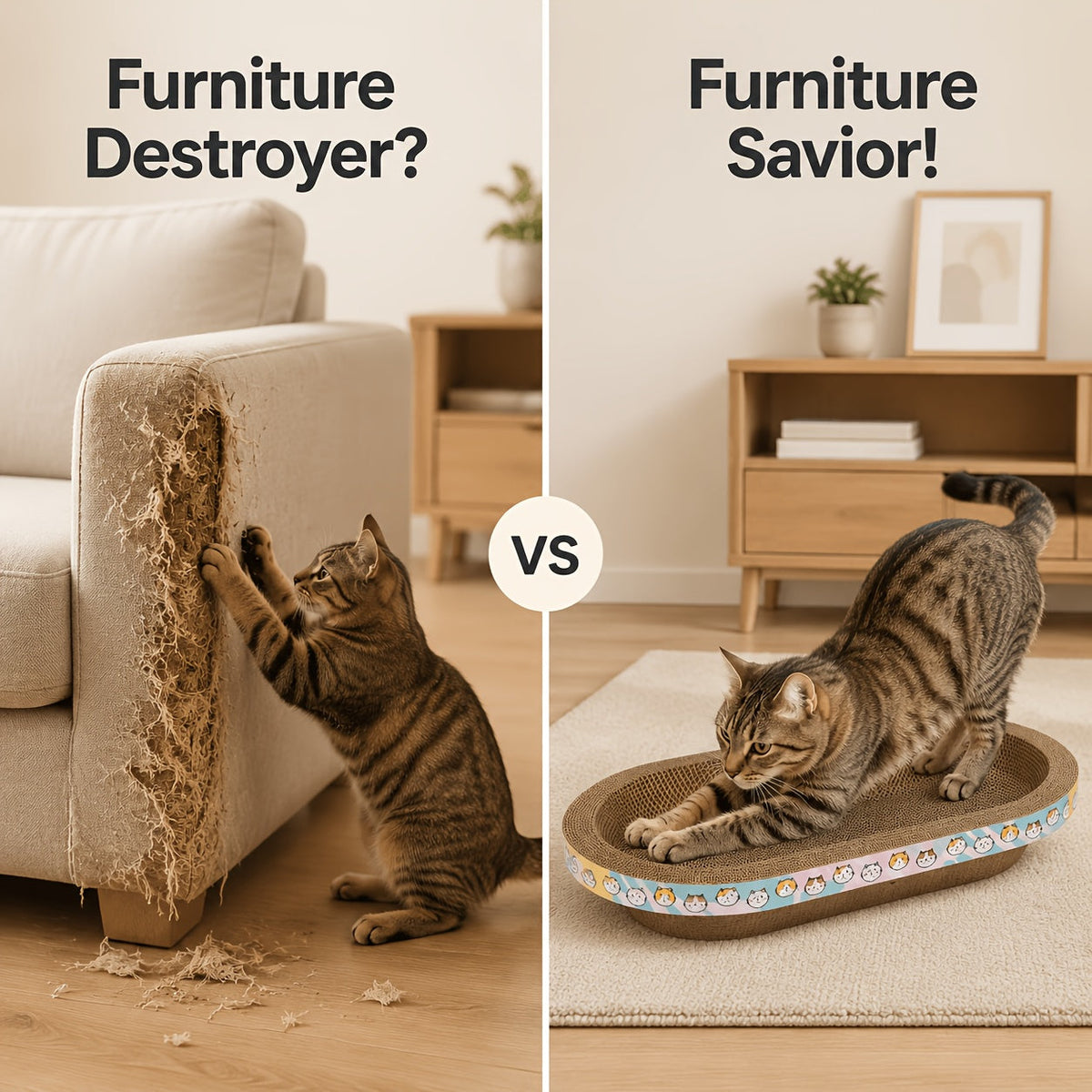 Grand griffoir ovale pour chat avec espace de repos spacieux - Tapis durable pour griffer, faire la sieste et jouer, adapté aux chats de toutes tailles et aux foyers multi-chats, satisfait l'instinct naturel de griffade, usage quotidien, rose