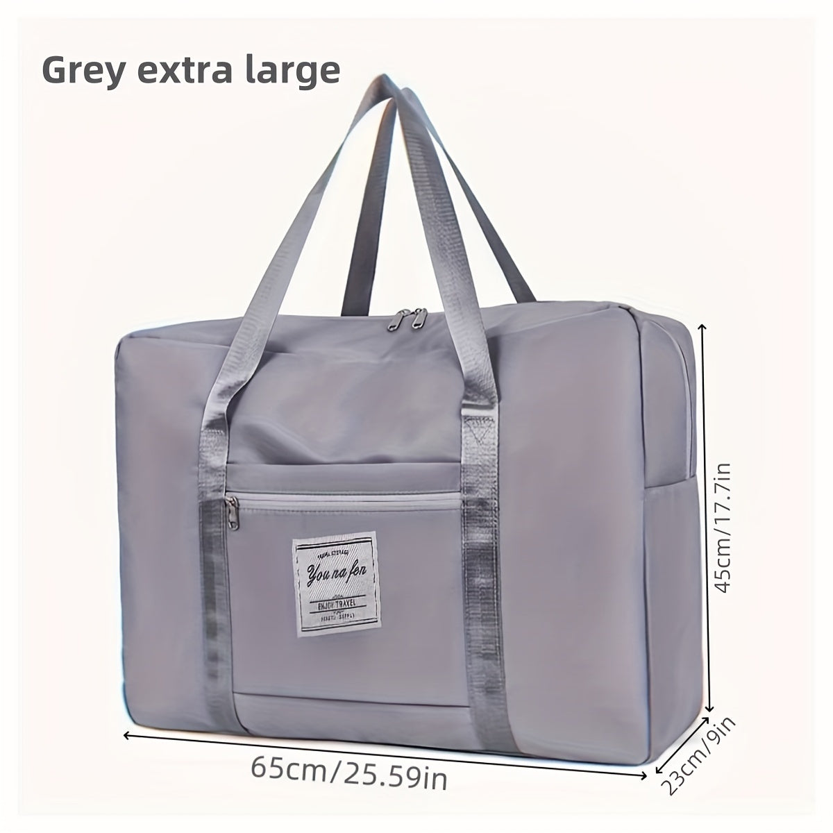 Grand sac fourre-tout de voyage de 67 litres (17,7 gallons) – Sac de sport portable, sac de week-end et de nuit pour femmes et hommes – Violet, rose surdimensionné et noir surdimensionné