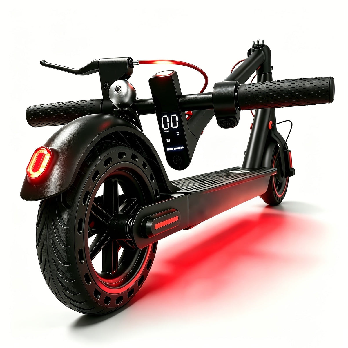Trottinette électrique pliable, pneus 8,5 pouces, vitesse maximale 30 km/h, autonomie 29 km, contrôle par application, trottinette portable pour trajets quotidiens, adultes et adolescents, cadeau, noir