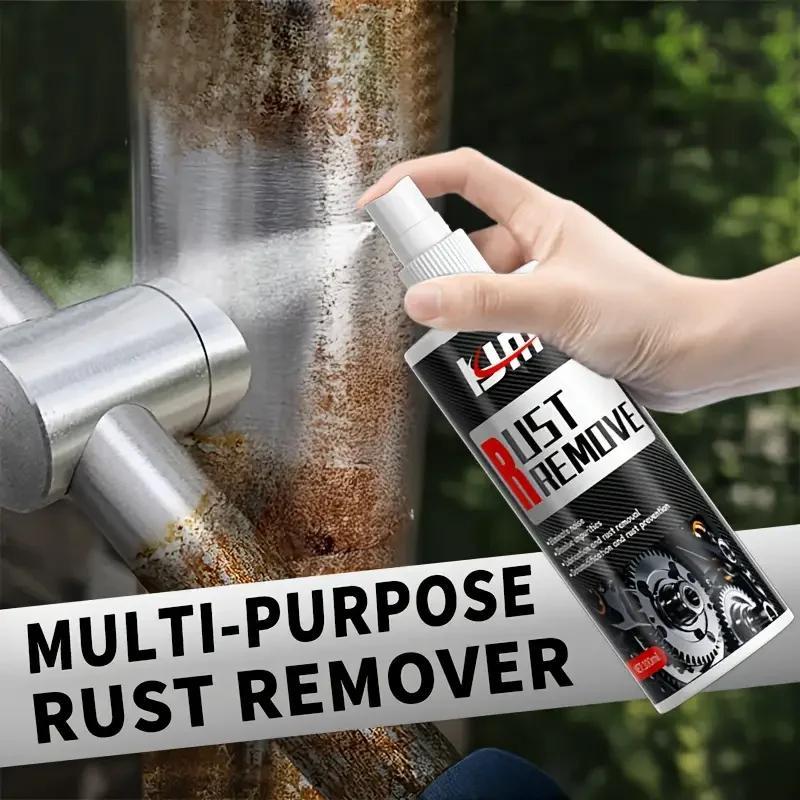 Spray antirouille multi-usage pour jantes de voiture et surfaces métalliques, dissolvant de rouille et nettoyant de décontamination puissant à action rapide pour véhicules, outils et mobilier