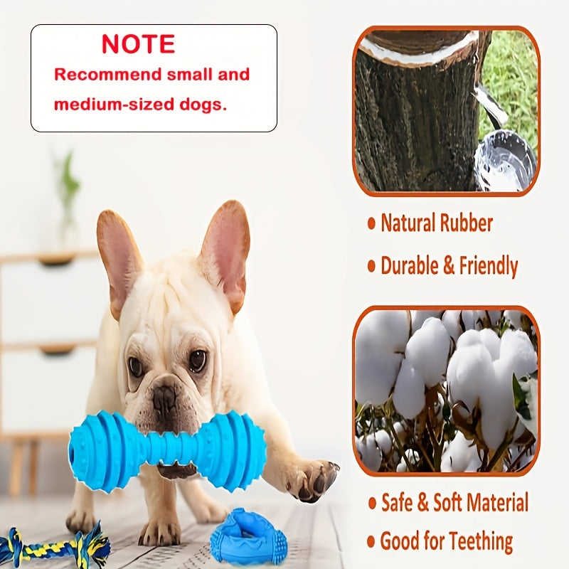 Lot de jouets de dentition pour chiots – Assortiment de jouets à mâcher, cordes, jouets couineurs et balles à friandises pour petits et moyens chiens, cadeau idéal pour Noël, Halloween et les anniversaires des chiots