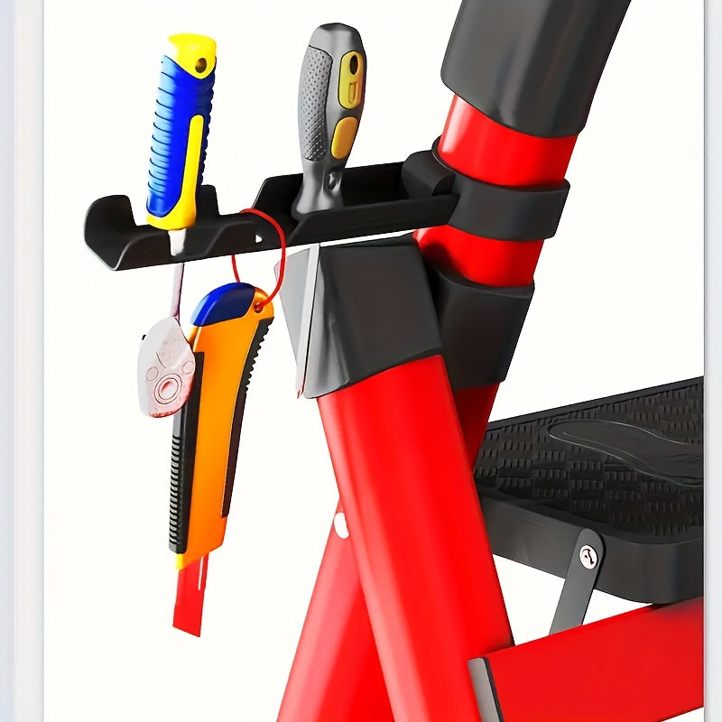 Escabeau pliant robuste, capacité 225 kg - Échelle portable antidérapante à 2/3/4/5 marches, plastique léger et durable, marchepied pliable pour la maison, la cuisine, le bureau et usage industriel