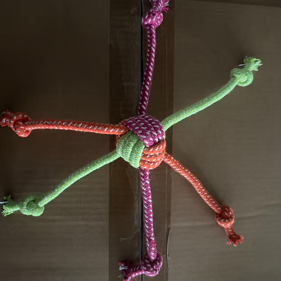 Lot de 2 jouets corde robustes pour chiens destructeurs – Jouet de traction ultra-résistant avec coutures renforcées, corde non toxique pour le nettoyage des dents des chiots et chiens adultes, alternative durable à l'os à mâcher