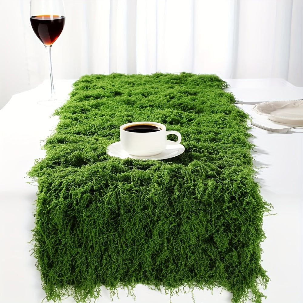 Rouleau de tapis de mousse artificielle 50x200 cm – Faux gazon pour mur, jardin, mariage, toit et décoration intérieure/extérieure, découpable et facile à entretenir