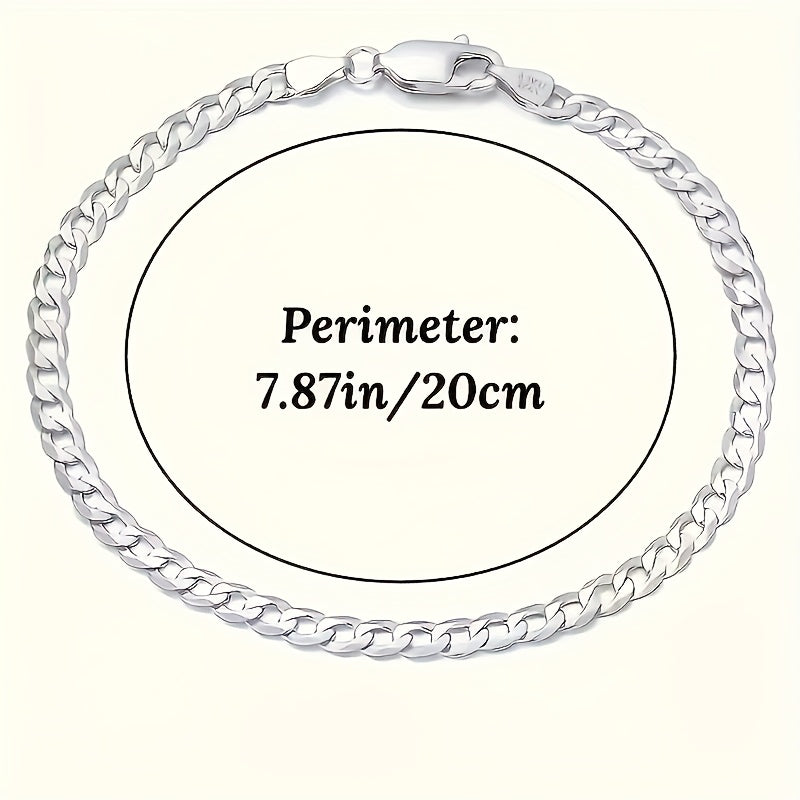 Lot de 5 bracelets chaîne gourmette en argent sterling 925 – Bracelets bohèmes empilables fabriqués à la main pour femmes et hommes, style vintage bohème, cadeau idéal pour Noël, un anniversaire et la Saint-Valentin