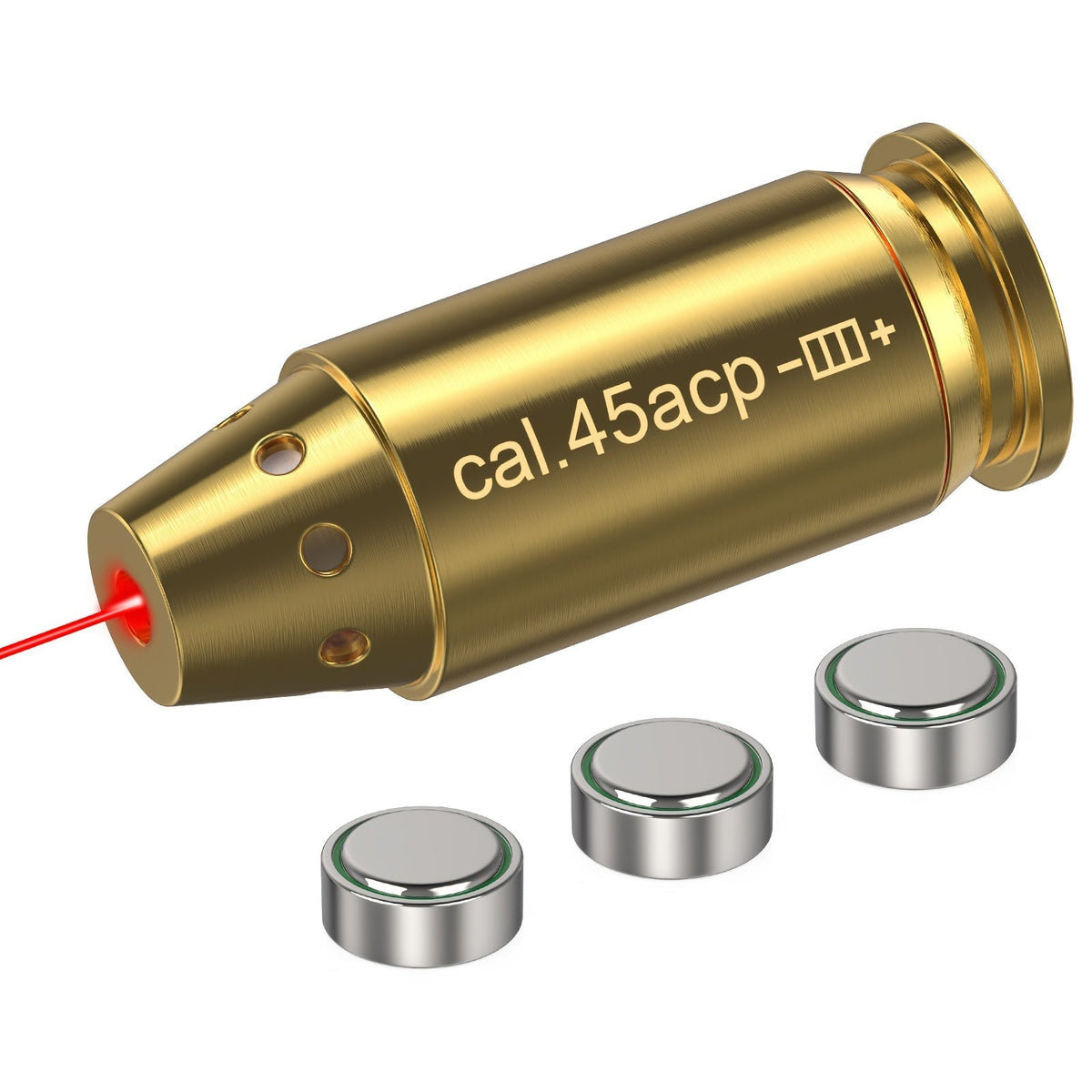 Kit de réglage laser multi-calibres pour 9mm, 45ACP, 223REM, 308WIN, 380ACP, 38SPL, 12GA – Appareil de réglage laser rouge haute précision pour fusils et pistolets, installation facile, inclut 2 jeux de piles